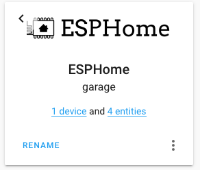 ESPHome devices are automatically discovered by Home Assistant